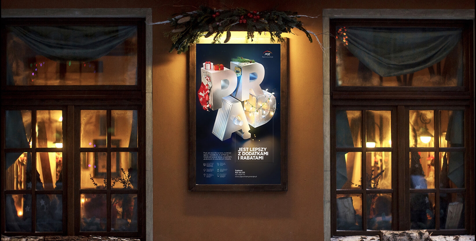 Interactive christmas window display by Wellen, Prague